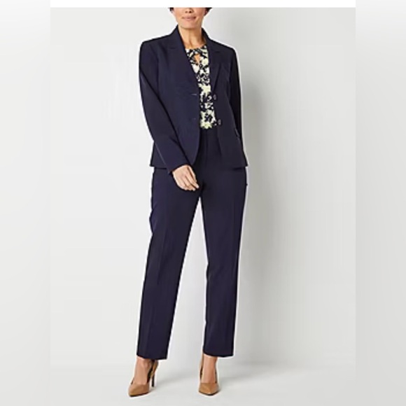 Evan Picone Pants - Evan Picone Petite Navy Dress Pants Suit Trousers Women’s 4P Career Workwear